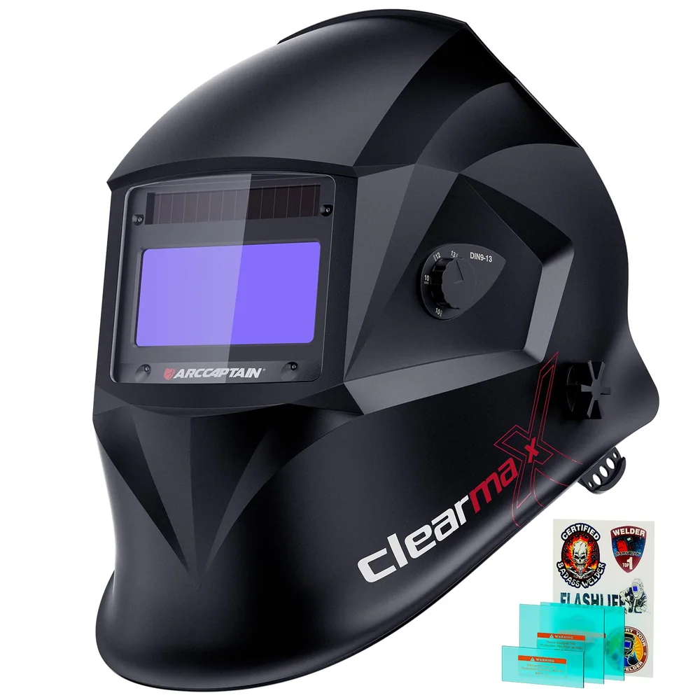 ARCCAPTAIN Welding Helmet Auto Darkening, 1/25000s Response, Shade 4/9-13 image 2