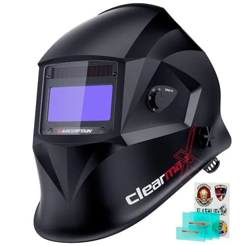 ARCCAPTAIN Welding Helmet Auto Darkening, 1/25000s Response, Shade 4/9-13 image 3