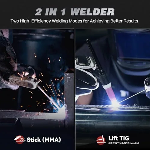 ARCCAPTAIN Stick Welder, 200A ARC/Lift TIG Welding Machine, 110V/220V image 6