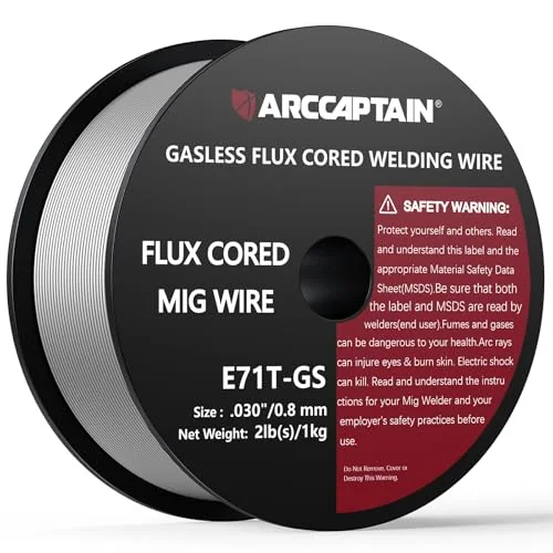 ARCCAPTAIN Flux Core Welding Wire E71T-GS .030" 2LB x 1 product details