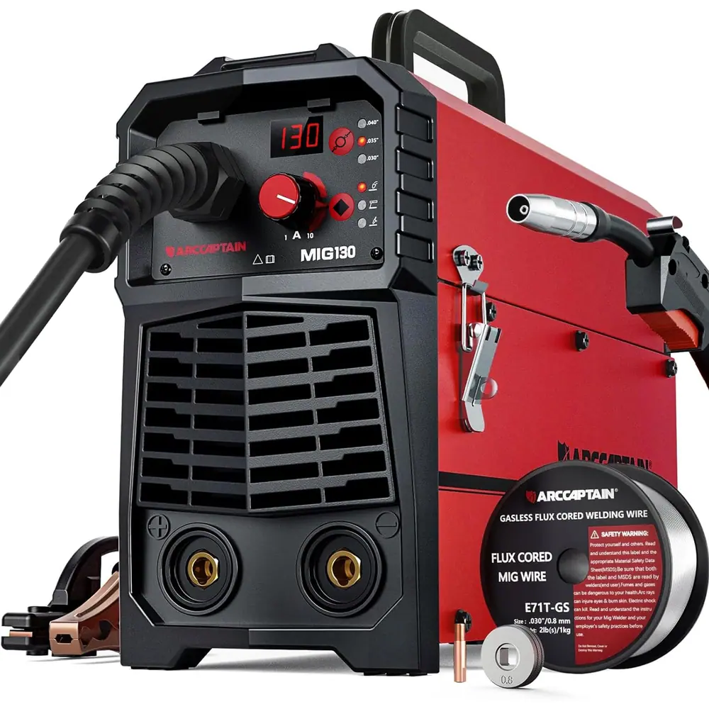ARCCAPTAIN 130A Flux Core Welder MIG Welder 110V Gasless MIG Stick Lift TIG image 2