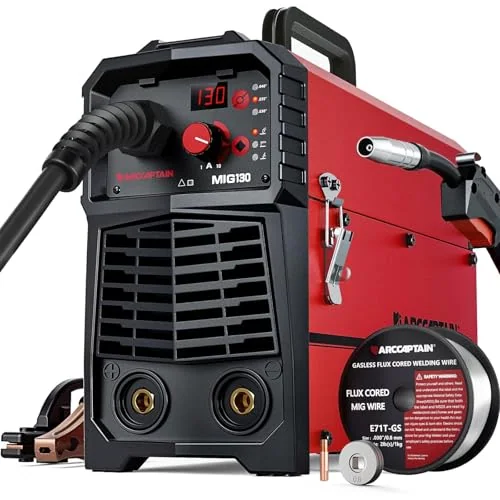 ARCCAPTAIN 130A Flux Core Welder MIG Welder 110V Gasless MIG Stick Lift TIG image 3