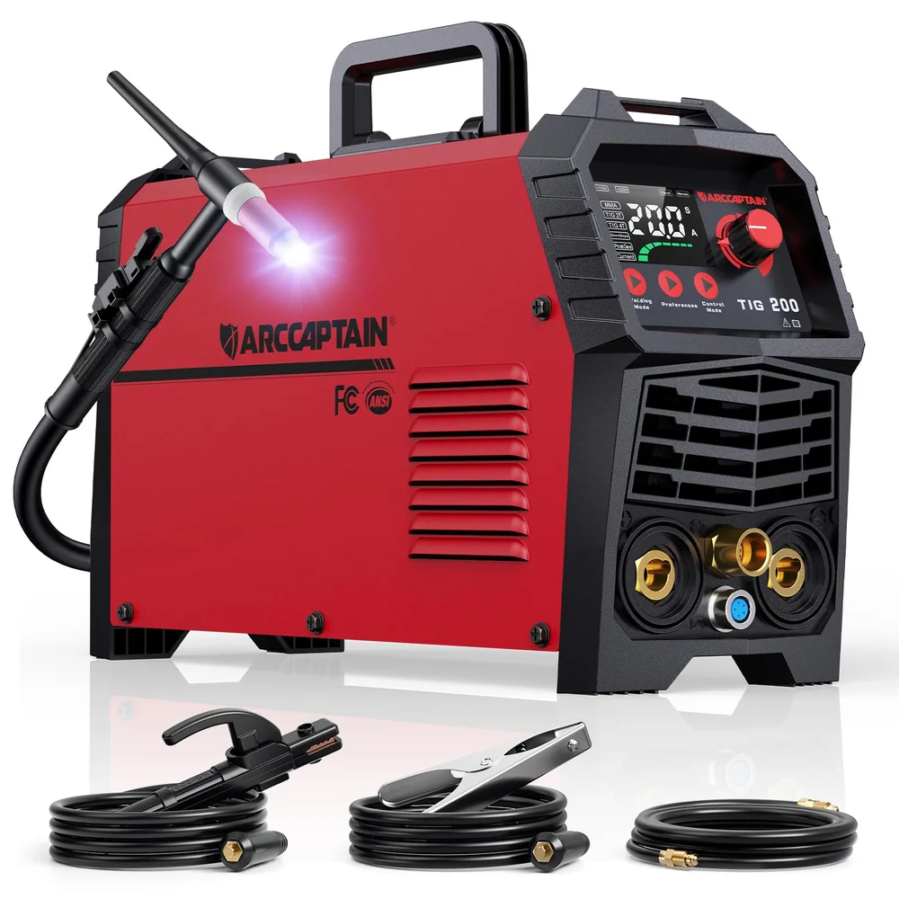 ARCCAPTAIN 200A TIG Welder, 110V/220V TIG/Stick 2 IN 1 Welding Machine image 2