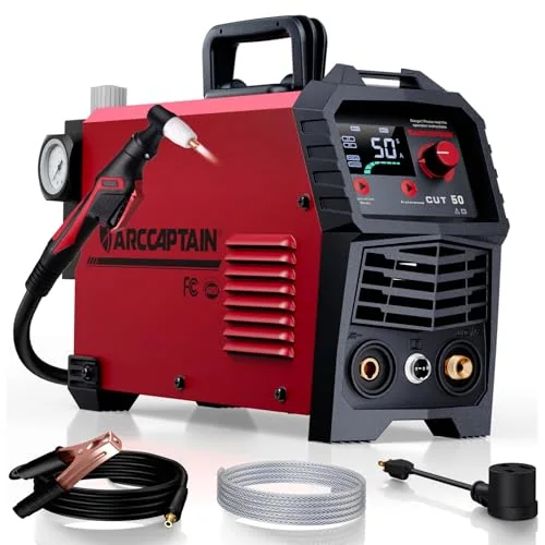 ARCCAPTAIN 50A Plasma Cutter Machine, 110V/220V Dual Voltage, 2/3" Max Cut image 3