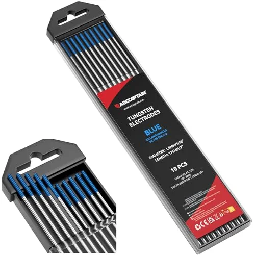 ARCCAPTAIN TIG Welding Tungsten Electrode Blue 2% Lanthanated 10-Pack 1/16" x 7" (WL20/EWLa-2) product details