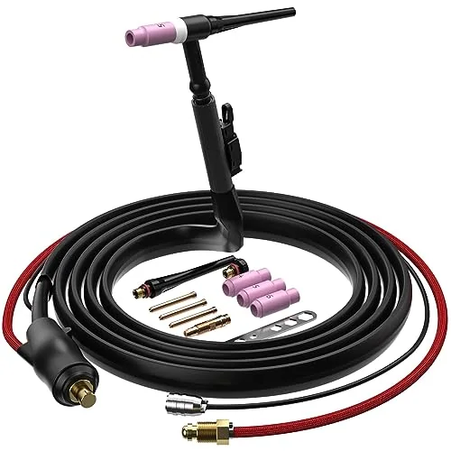 ARCCAPTAIN TIG Torch with High-Frequency Ignition, WP-17 Air-cooled Argon image 2