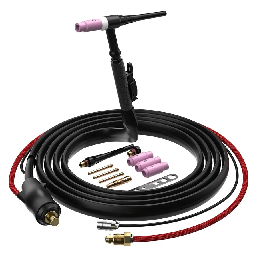 ARCCAPTAIN TIG Torch with High-Frequency Ignition, WP-17 Air-cooled Argon