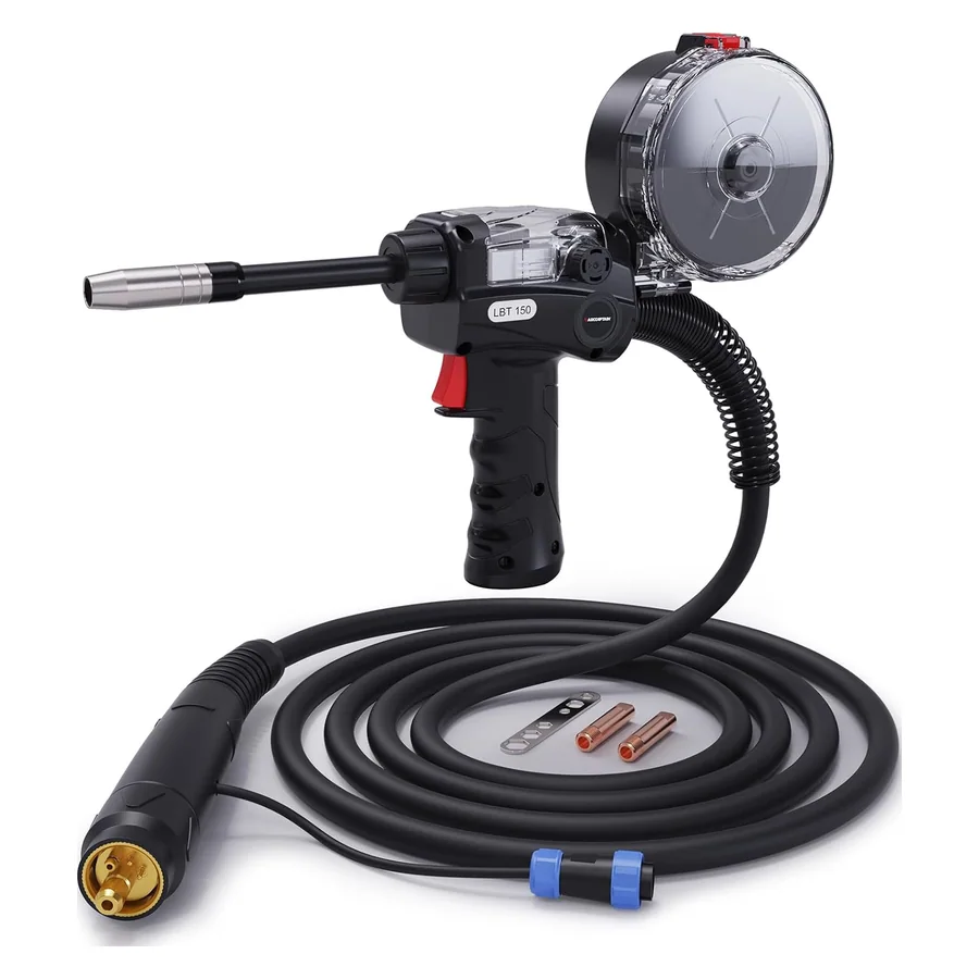 ARCCAPTAIN Spool Gun 4-Pin for Aluminum Welding 150A Euro Connection 10FT