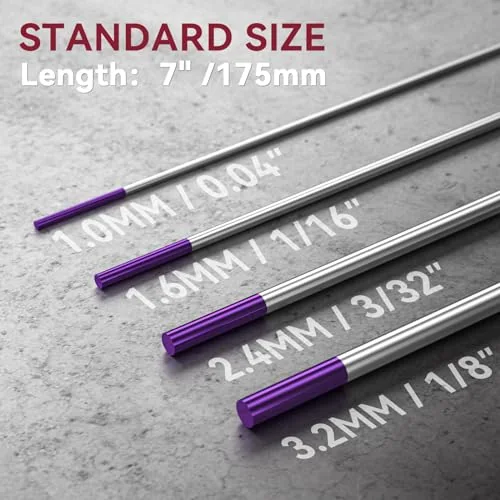ARCCAPTAIN TIG Tungsten, TIG Welding Tungsten Electrode (Purple, EWG) image 5