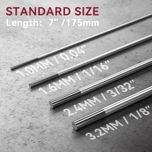 ARCCAPTAIN TIG Welding Tungsten Electrode 10-Pack 3/32"x 7" (Grey) image 4