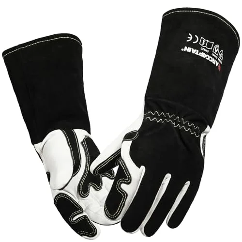 ARCCAPTAIN Tig Welding Gloves: Premium Goatskin Grain Leather, Dexterity, Comfort, Duralble Tig Gloves for Work Protection image 2