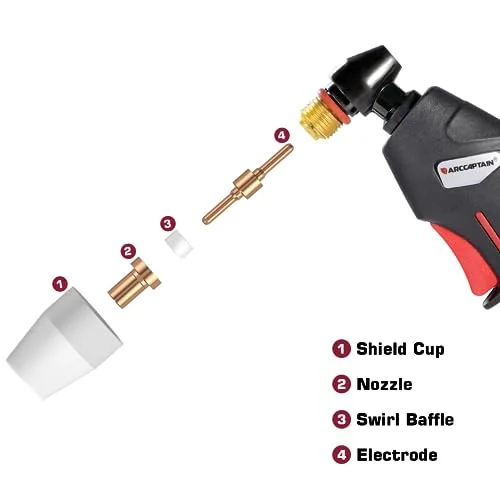 ARCCAPTAIN 60PCS PT31 Plasma Cutting Consumables image 4