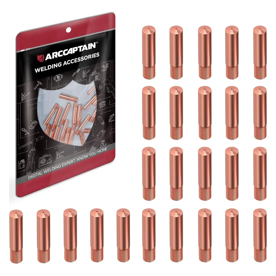 ARCCAPTAIN MIG Welding Contact Tips 11-30 (0.030") 25pcs Welding Tips Set