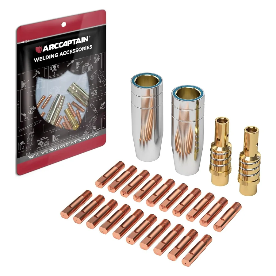 ARCCAPTAIN MB15 15AK MIG Welding Gun Kit .030" Contact Tip Nozzle Diffuser