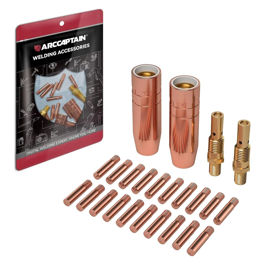 ARCCAPTAIN Lincoln Magnum 100L MIG Welding Gun Kit .035" Contact Tip Nozzle