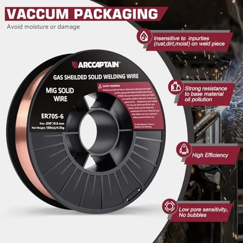 ARCCAPTAIN MIG Welding Wire ER70S-6 .030" 10LB x 1 image 5