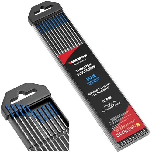 ARCCAPTAIN TIG Welding Tungsten Electrode 10-Pack 0.04" x 7" (Blue) image 3