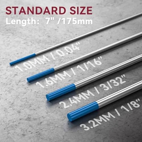 ARCCAPTAIN TIG Welding Tungsten Electrode 10-Pack 0.04" x 7" (Blue) image 5
