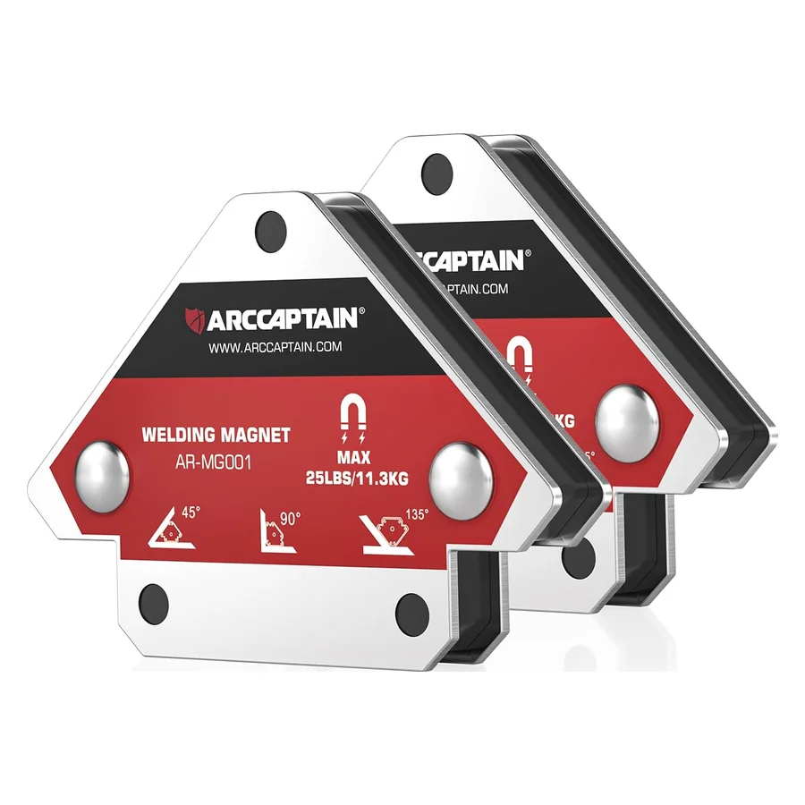 ARCCAPTAIN Welding Magnets 2pcs 25LB Welding Magnet Set