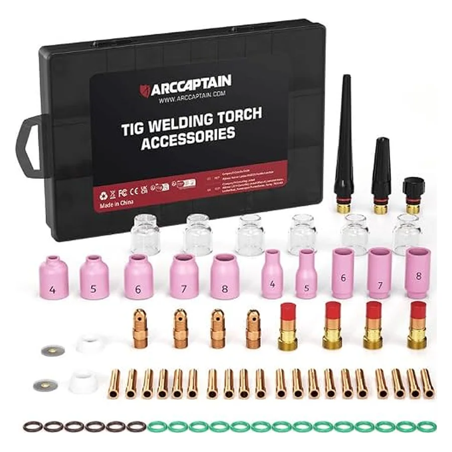 ARCCAPTAIN 71 Pcs TIG Welding Torch Accessories Kit for WP-17/18/26