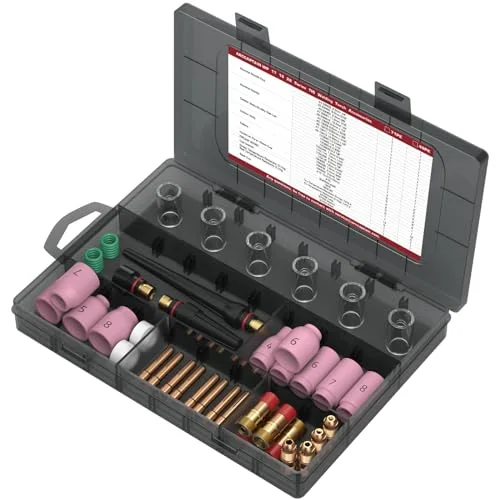 ARCCAPTAIN 49 Pcs TIG Welding Torch Accessories Kit for WP-17/18/26 product details