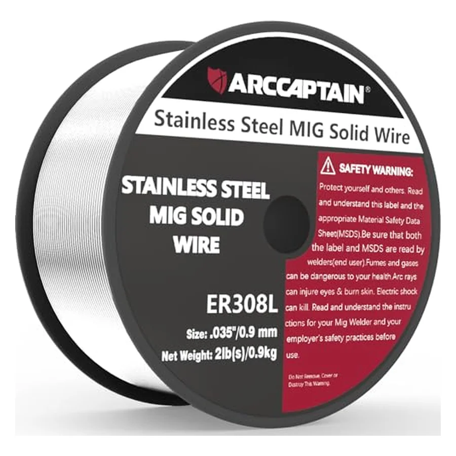 ARCCAPTAIN ER308L Stainless Steel MIG Wire .035" 2LB