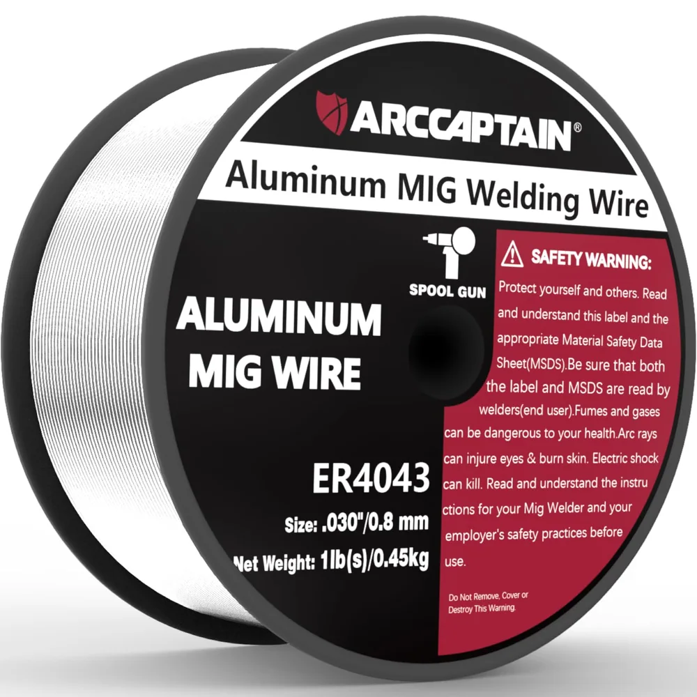 ARCCAPTAIN Silicon Aluminum Welding Wire ER4043 .030" Mig Welding Wire, 1LB image 2
