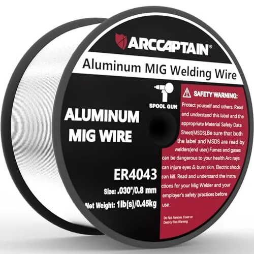 ARCCAPTAIN Silicon Aluminum Welding Wire ER4043 .030" Mig Welding Wire, 1LB image 3