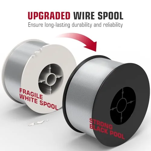ARCCAPTAIN Stainless Steel Flux Cored Wire E308LFC-O .035-Diameter MIG Welding Wire Stainless Steel Wire with Low Splatter Compatible With Lincoln Miller Forney Harbor MIG Welder 2-Pound image 5
