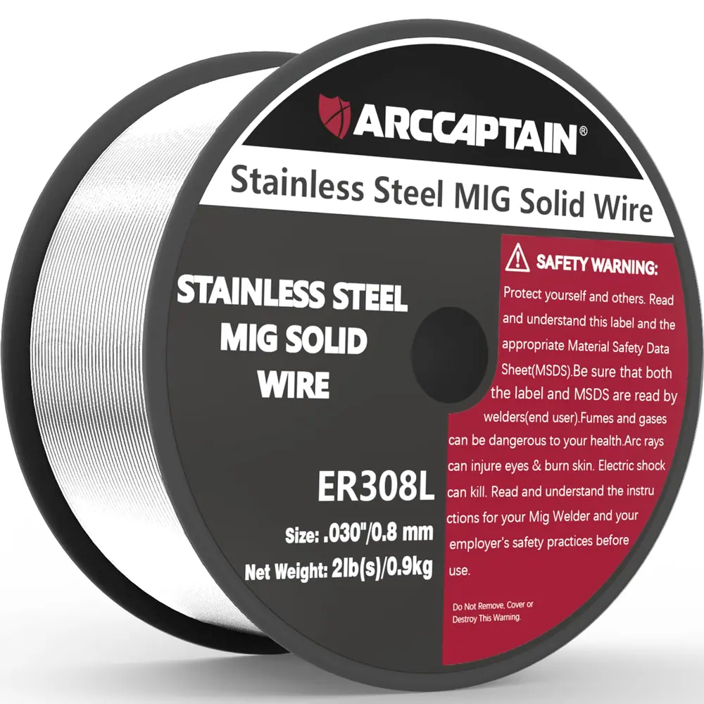 ARCCAPTAIN ER308L Stainless Steel MIG Wire .030" 2LB product details