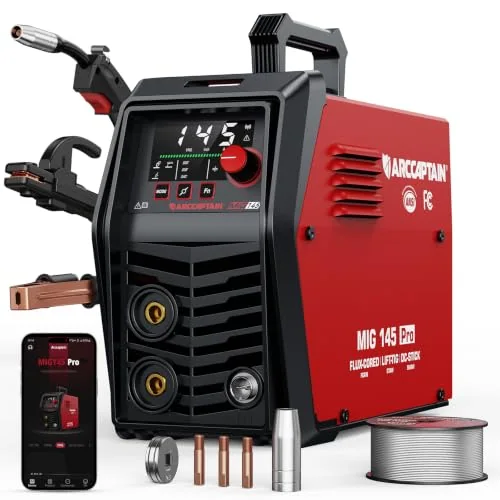 ARCCAPTAIN MIG145 Pro Flux Core MIG Welder 145A 120V 3-in-1 Welding Machine image 3