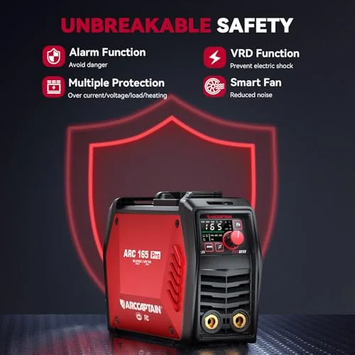 ARCCAPTAIN 165A Stick Welder, ARC/Lift TIG Welding Machine, 120V/240V image 6