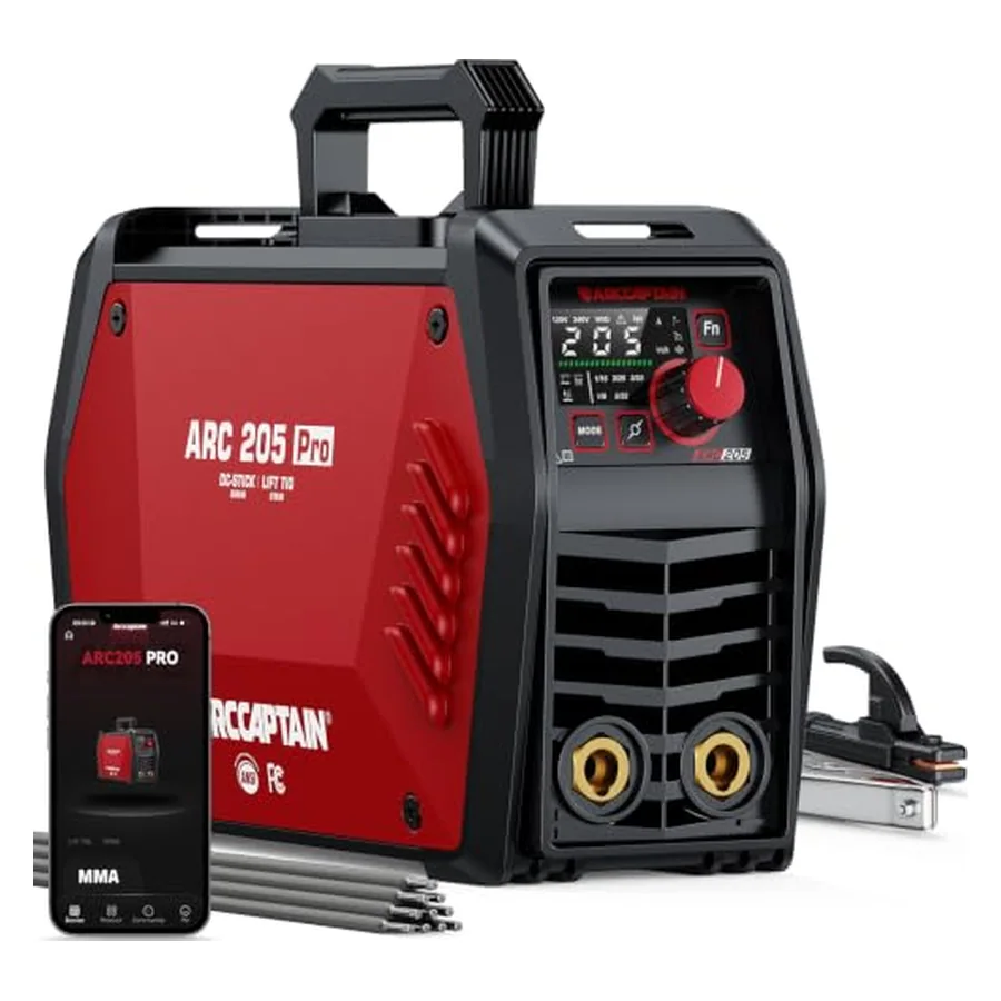 ARCCAPTAIN 205A Stick Welder, ARC/Lift TIG Welding Machine, 120V/240V