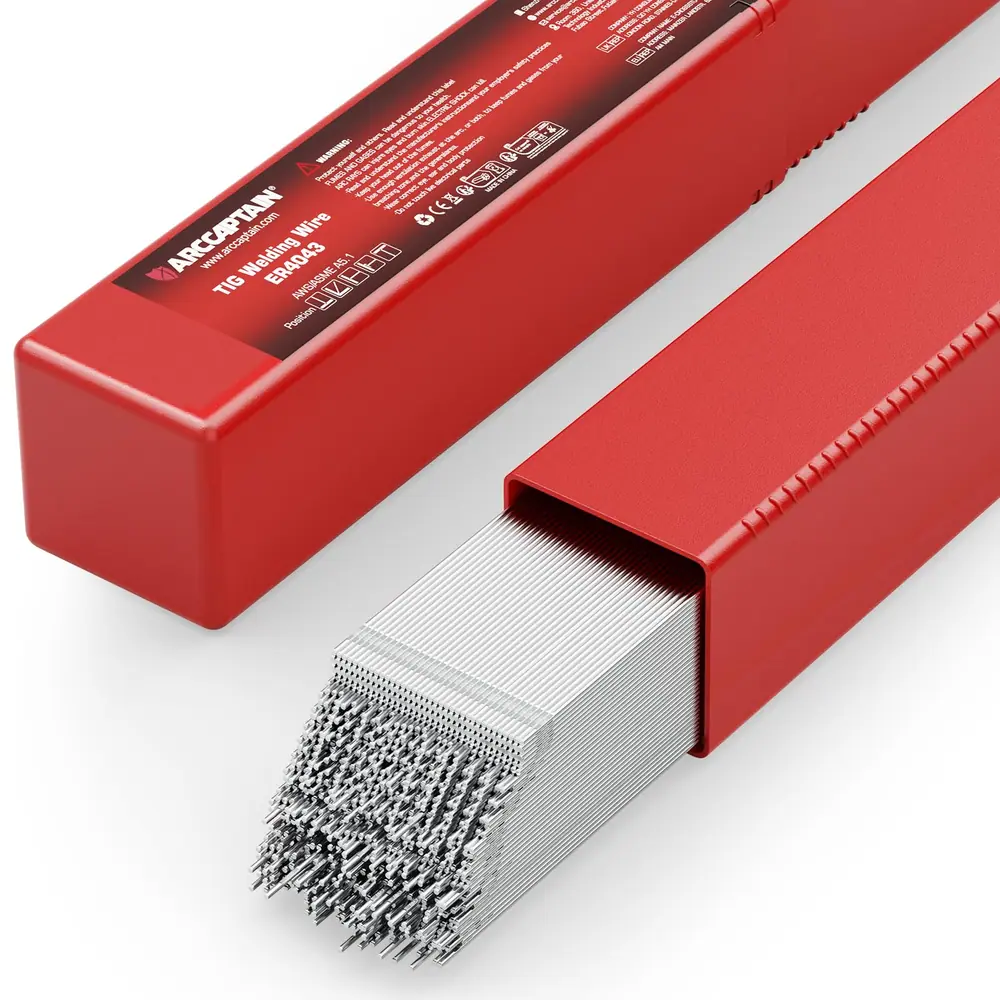ARCCAPTAIN ER4043 Aluminum TIG Welding Rod, 1/16" x 16" 5LB product details