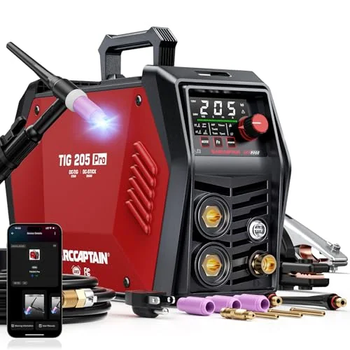 ARCCAPTAIN TIG 205 Pro Welder, 5 In 1 Welding Machine, 120/240V image 3