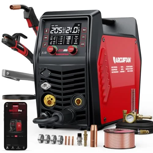 ARCCAPTAIN MIG205 Pro MIG Welder 205A 120V 240V 6-in-1 Aluminum Welding product details
