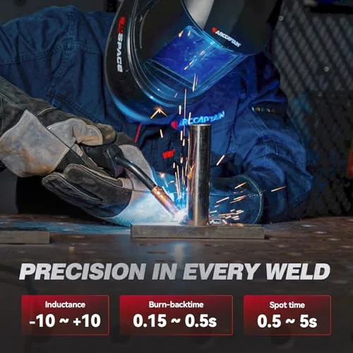 ARCCAPTAIN MIG205 Pro MIG Welder 205A 120V 240V 6-in-1 Aluminum Welding image 6
