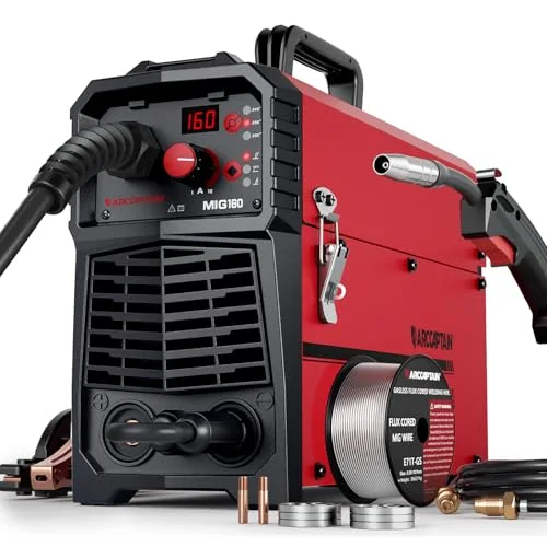 ARCCAPTAIN 160A MIG Welder 110V 220V Gasless Gas MIG Stick Lift TIG Welding image 2