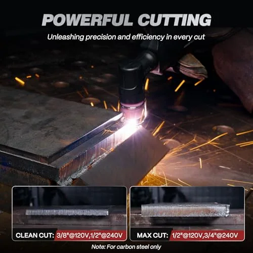 ARCCAPTAIN Plasma Cutter Machine, 55A, Non-Touch Pilot Arc, 120V/240V product details