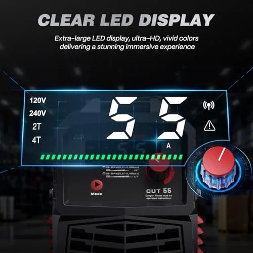 ARCCAPTAIN Plasma Cutter Machine, 55A, Non-Touch Pilot Arc, 120V/240V image 5