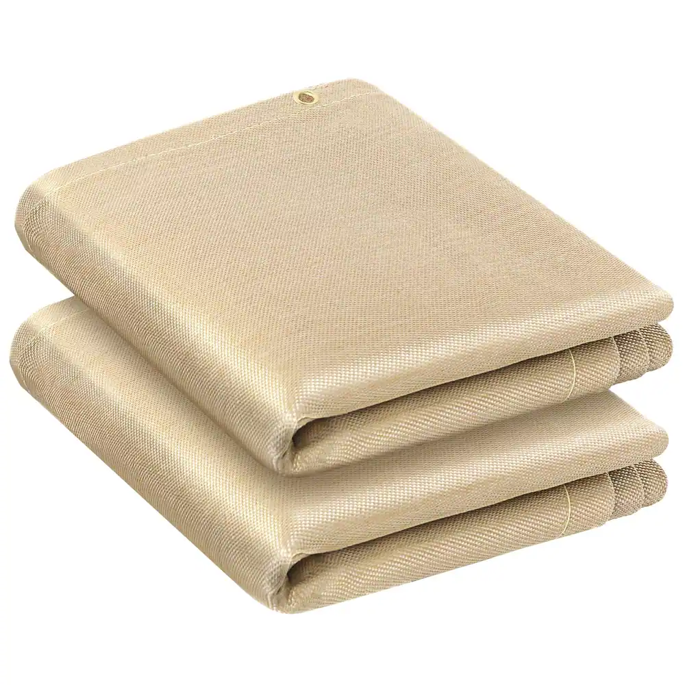 ARCCAPTAIN 2PC Welding Blanket 6x8FT, 1022°F Heat Resistant Fabric Blankets product details