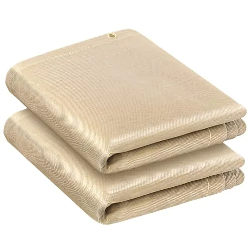 ARCCAPTAIN 2PC Welding Blanket 6x8FT, 1022°F Heat Resistant Fabric Blankets product details
