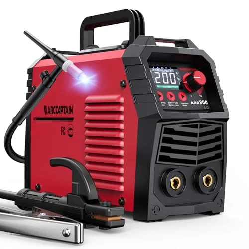 ARCCAPTAIN 200A Stick/Lift TIG Welder with Torch, 110V/220V Welder Machine image 2