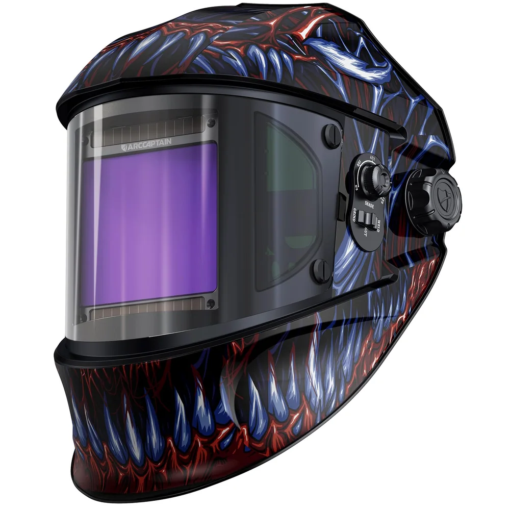 ARCCAPTAIN Welding Hood, 180° Panoramic View Auto Darkening Welding Helmet product details