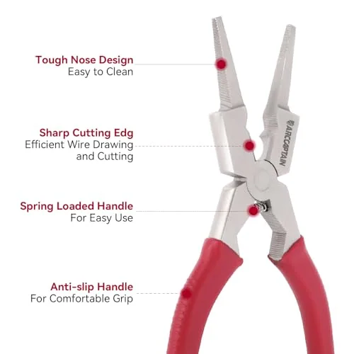 ARCCAPTAIN Professional 8" Welding Pliers, Sharp MIG Plier image 4