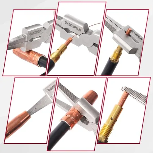 ARCCAPTAIN Professional 8" Welding Pliers, Sharp MIG Plier image 6