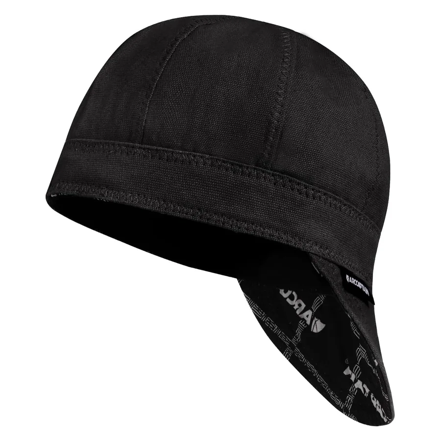 ARCCAPTAIN Reversible Welding Cap, 8-Panel FR Welders Cap, Black, 7