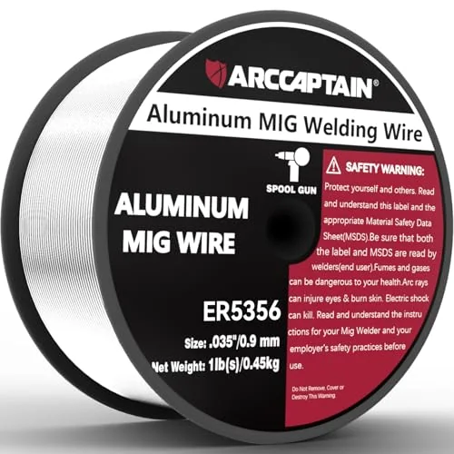 ARCCAPTAIN Magnesium Aluminum MIG Welding Wire ER5356 .035", 1LB image 2