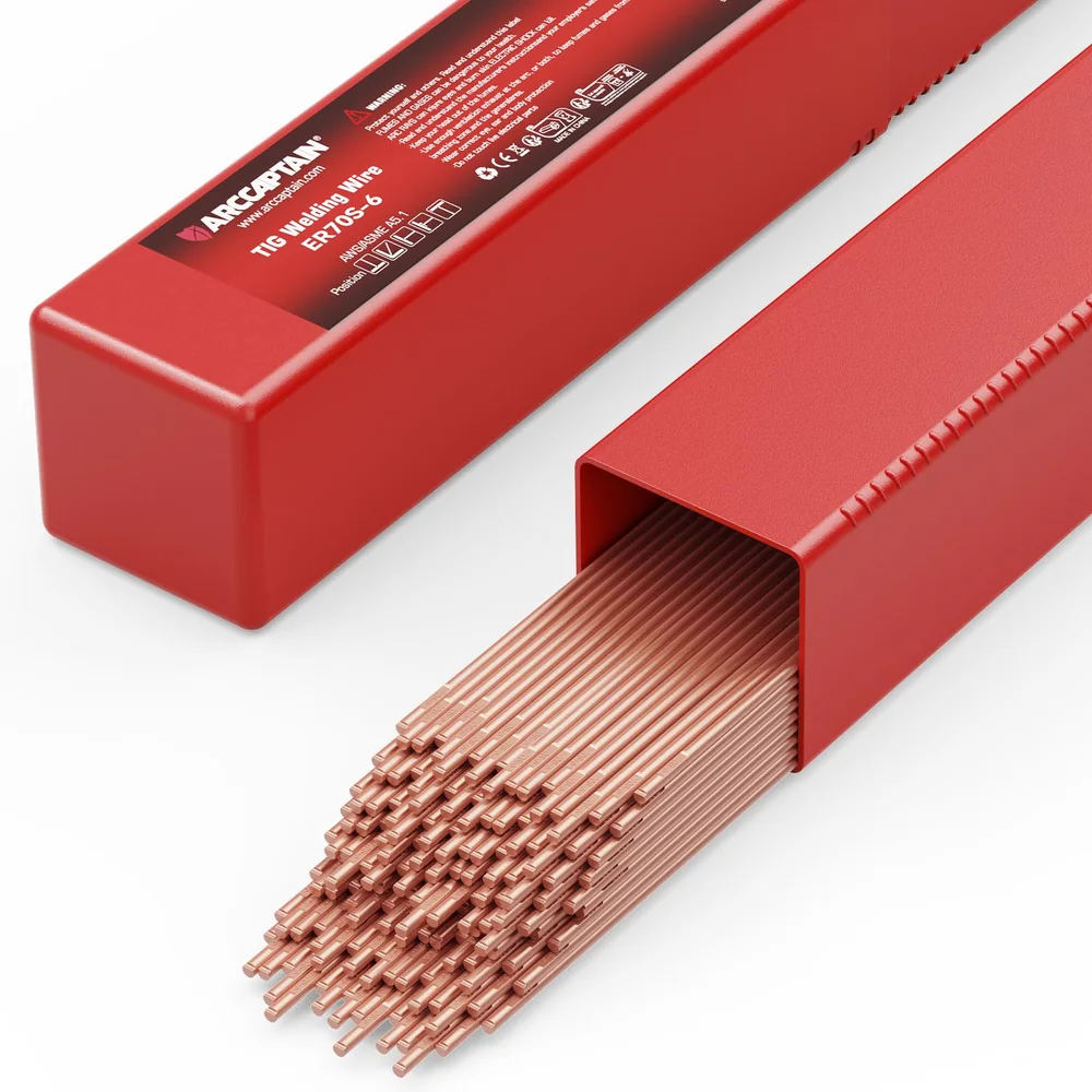 ARCCAPTAIN Mild Steel TIG Welding Rod ER70S-6, 1/8" X 16", 5LB product details