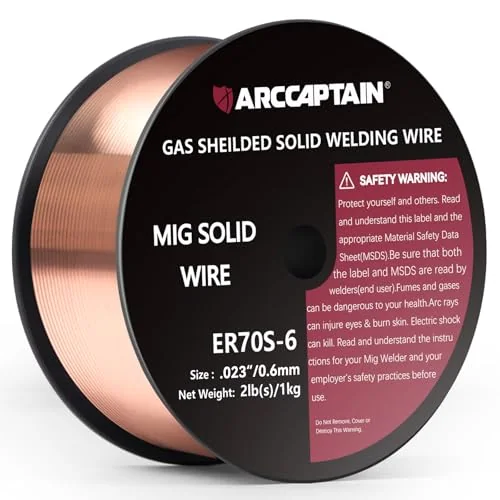 ARCCAPTAIN MIG Welding Wire ER70S-6 .023" 2LB x 1 product details